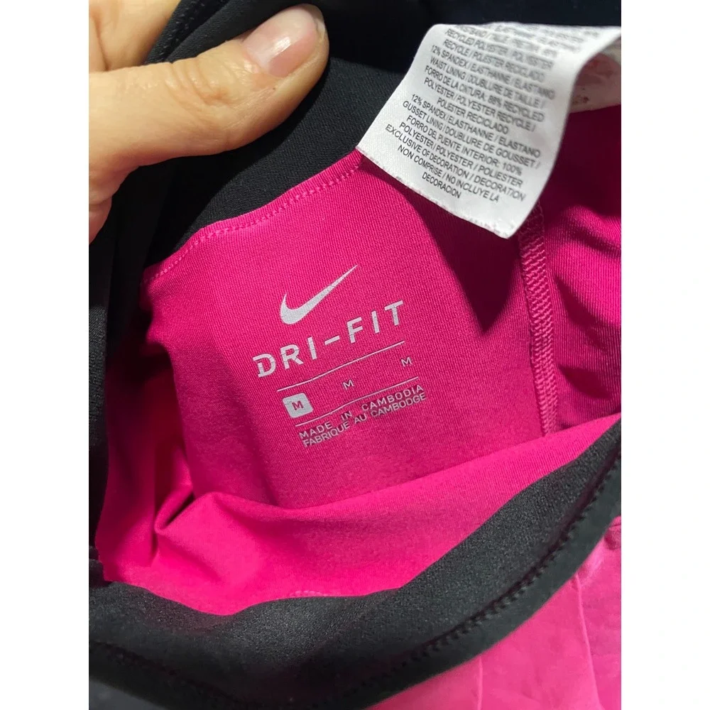 Nike Dri-FIT Tennis Skort Kids Medium Pink Pleated Athletic Activewear Skirt - Picture 4 of 5